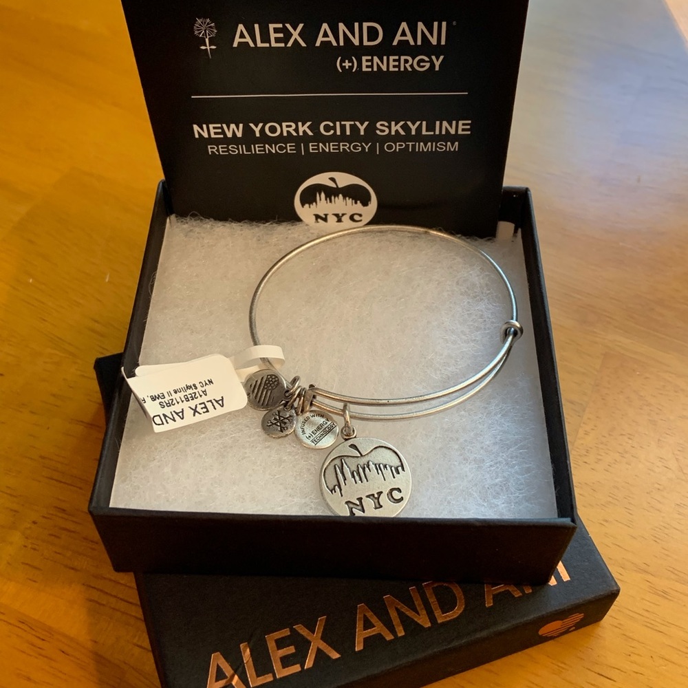 NWT Alex and Ani Big Apple NYC Skyline bangle bracelet in original packaging